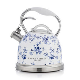 Laura Ashley 2.5L Stove Top Kettle,fast Boil Whistling Kettle For Gas Hob,induction Hob Silicon Coated Cool Handle Camping Kettle
