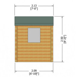 Shire Camelot 19 mm Log Cabin 7 X 7 Feet - thumbnail 4