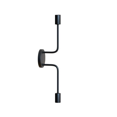 Vintage 2 Way Black Ceiling Or Wall Light Dual Bulb Vertical Wall Sconce Metal Industrial  Wall Lamp For Living Room - image 1