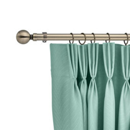 Lister Cartwright 28mm Antique Brass Fixed Metal Curtain Pole Set With Ball Finial(120 Cm) - thumbnail 5