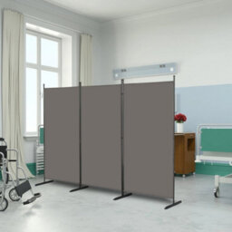 6Ft 3 Panels Room Divider Freestanding Trifold Wall Privacy Screen Protector - thumbnail 5