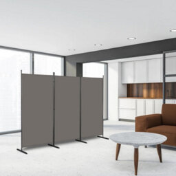 6Ft 3 Panels Room Divider Freestanding Trifold Wall Privacy Screen Protector - thumbnail 6