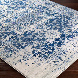 Livabliss Harput-Vintage Grey Blue Orange White Traditional Boho Living Dining Bedroom Rug 140 X 200 Cm Easy Care, Non Shedding - thumbnail 6