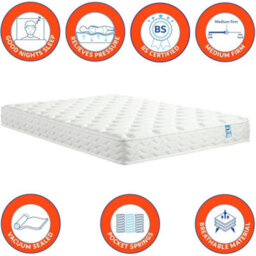 Home Treats Double Ottoman Bed With Pocket Sprung Mattress High Headboard Storage Bed Grey - thumbnail 7