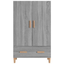 Berkfield Sturdy Highboard Grey Sonoma 70X31X115 Cm Engineered Wood - thumbnail 3