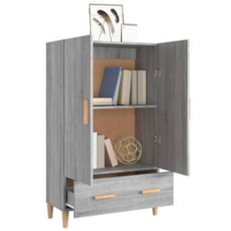 Berkfield Sturdy Highboard Grey Sonoma 70X31X115 Cm Engineered Wood - thumbnail 7