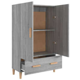 Berkfield Sturdy Highboard Grey Sonoma 70X31X115 Cm Engineered Wood - thumbnail 4