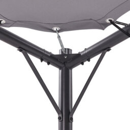 Beliani Pergola Grey Polyester Steel 300 X 300 Cm Outdoor Pavilion - thumbnail 5