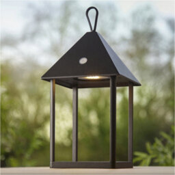 Loops Matt Black Dimmable Table Lamp - Usb Chargeable Led Light - Modern Ip44 Outdoor Hanging - thumbnail 4