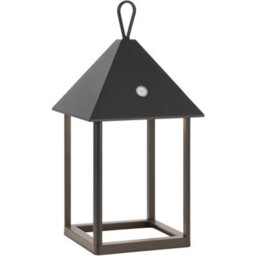 Loops Matt Black Dimmable Table Lamp - Usb Chargeable Led Light - Modern Ip44 Outdoor Hanging