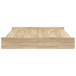 Berkfield Storage Bed Frame Sonoma Oak 180 X 200 Cm Engineered Wood - thumbnail 6