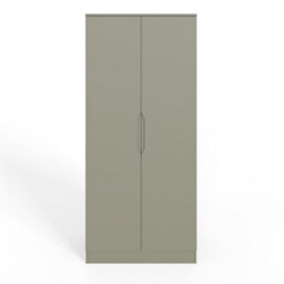 Fwstyle Luno 2 Door Wardrobe Double Doors Green (H) 180Cm (W) 80Cm (D) 50Cm - thumbnail 3