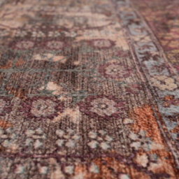 Loomed Purple Soft Machine Washable Washable Modern Area Rug - 150 X 80Cm - thumbnail 8