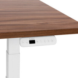 Beliani Electric Adjustable Standing Desk Destines Brown/ White 160 Cm 72 Cm - thumbnail 6