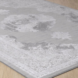 Livabliss Lustro-Vintage Grey Off-White Beige Traditional Boho Living Dining Bedroom Rug 120 X 170 Cm Easy Care, Non Shedding - thumbnail 6