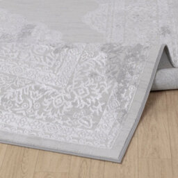 Livabliss Lustro-Vintage Grey Off-White Beige Traditional Boho Living Dining Bedroom Rug 120 X 170 Cm Easy Care, Non Shedding - thumbnail 4