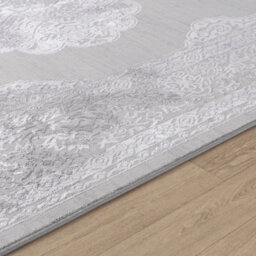 Livabliss Lustro-Vintage Grey Off-White Beige Traditional Boho Living Dining Bedroom Rug 120 X 170 Cm Easy Care, Non Shedding - thumbnail 3