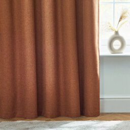 furn. Furn Dawn Textured Blackout Eyelet Curtain Pair Brick (W)168Cm X (D)137Cm - thumbnail 3