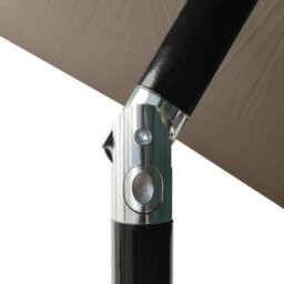 Berkfield Harmful Parasol With Leds And Steel Pole Taupe 2X3 M - thumbnail 7