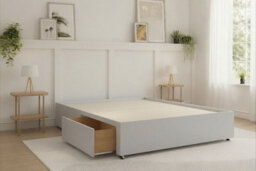 Sloomy Divan Base Silver Naples No Drawers Double - thumbnail 2