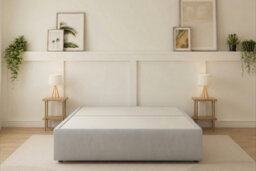 Sloomy Divan Base Silver Naples No Drawers Double