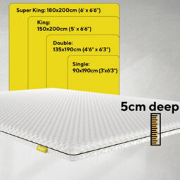 Brightr Sleep Brightr  Titan 2 In 1 Mattress Topper  - Firm/extra Firm- 140X200Cm - thumbnail 8
