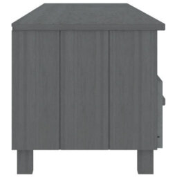 Vidaxl Tv Cabinet Hamar Dark Grey 158X40X40 Cm Solid Wood Pine - thumbnail 4