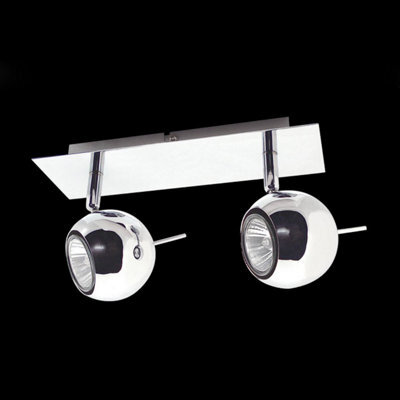 Luminosa Lighting Luminosa Hary Modern 2 Light Twin Ceiling Spotlight, Gu10