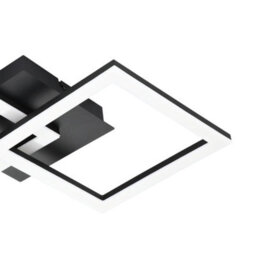 Eglo Paranday-Z Black Steel Smart Control, Colour Changing Ceiling Light, (L) 52Cm - thumbnail 4