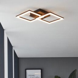 Eglo Paranday-Z Black Steel Smart Control, Colour Changing Ceiling Light, (L) 52Cm - thumbnail 1