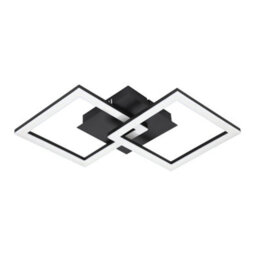 Eglo Paranday-Z Black Steel Smart Control, Colour Changing Ceiling Light, (L) 52Cm - thumbnail 2