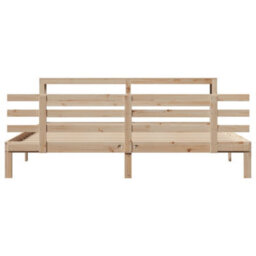 Berkfield Bed Frame With Headboard Without Mattress 180X200 Cm Super King - thumbnail 4