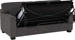 Seconique Eton Sofa Bed Dark Grey Fabric Metal Pull Out Sofa Bed With Mattress - thumbnail 3
