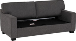 Seconique Eton Sofa Bed Dark Grey Fabric Metal Pull Out Sofa Bed With Mattress - thumbnail 2