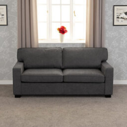 Seconique Eton Sofa Bed Dark Grey Fabric Metal Pull Out Sofa Bed With Mattress - thumbnail 7