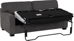 Seconique Eton Sofa Bed Dark Grey Fabric Metal Pull Out Sofa Bed With Mattress - thumbnail 4