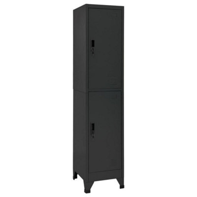 Vidaxl Locker Cabinet Anthracite 38X45X180 Cm Steel - image 1