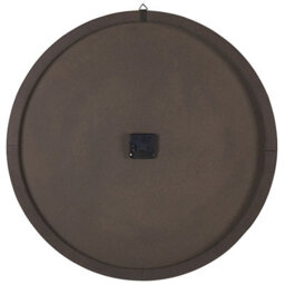 Wyld And Coco Timelycraft 60Cm Rustic Wall Clock - Handmade Light Brown Round Mdf Dial With Black Hands And Numerals - thumbnail 4