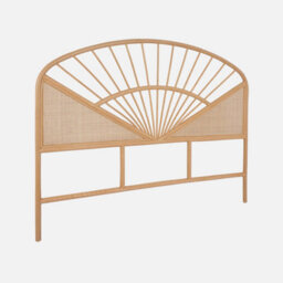 Sweeek - Natural Rattan And Canework Headboard Light Wood Bohemian Tomia L162 X D3 X H130Cm - thumbnail 1