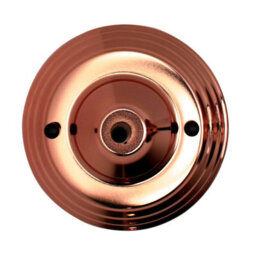 Single Pack Ceiling Rose Rose Gold Metal 140mm Dia 40mm Height Single Outlet Front Fixing For Pendant Ceiling Light Fittings - thumbnail 5