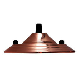 Single Pack Ceiling Rose Rose Gold Metal 140mm Dia 40mm Height Single Outlet Front Fixing For Pendant Ceiling Light Fittings