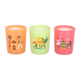 Something Different Around The World Scented Candle (Pack Of 3) Multicoloured (One Size) - thumbnail 1