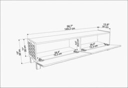 Decorotika Lerze Tv Stand Tv Unit For Tvs Up To 64 Inch - thumbnail 6