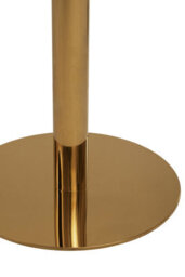 Orsina Round Marble Dining Table With Gold Base, Compact Round Marble Table For Dining, Sleek Gold Finish Base - thumbnail 5