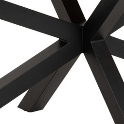 Wyld Haus Perth 220Cm Oval Dining Table Natural Oak Veneer With Black Metal Legs - thumbnail 6