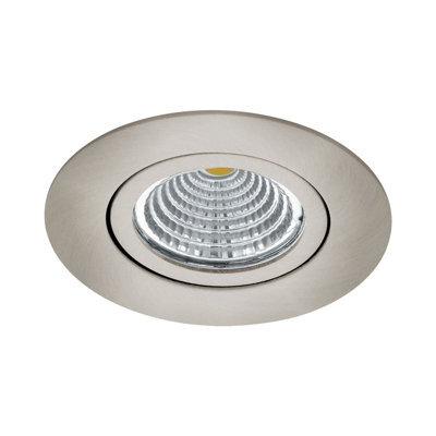 Satin Nickel Round Led Downlight For Wall And Ceiling - 6W Built-In Spotlight - image 1