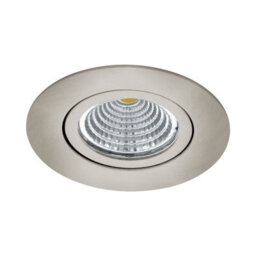 Satin Nickel Round Led Downlight For Wall And Ceiling - 6W Built-In Spotlight - thumbnail 1