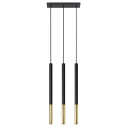 Sollux Lighting Mozaica Steel Black/golden 3L Light Classic Pendant Ceiling Light - thumbnail 3