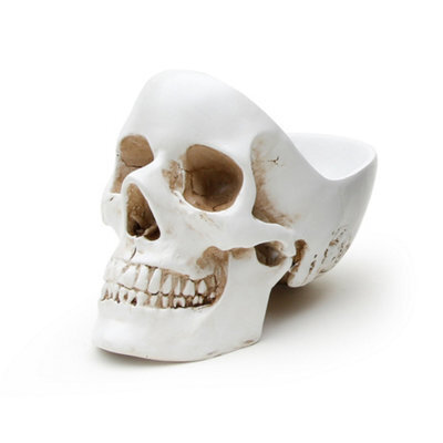 Suck Uk Skull Tidy Jewellery Organiser / Key Bowl & Room Decor White - image 1
