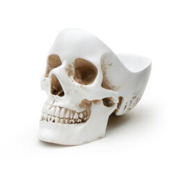 Suck Uk Skull Tidy Jewellery Organiser / Key Bowl & Room Decor White - thumbnail 1